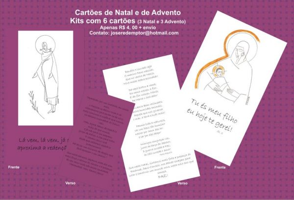 Kits de cartões de Natal e Advento